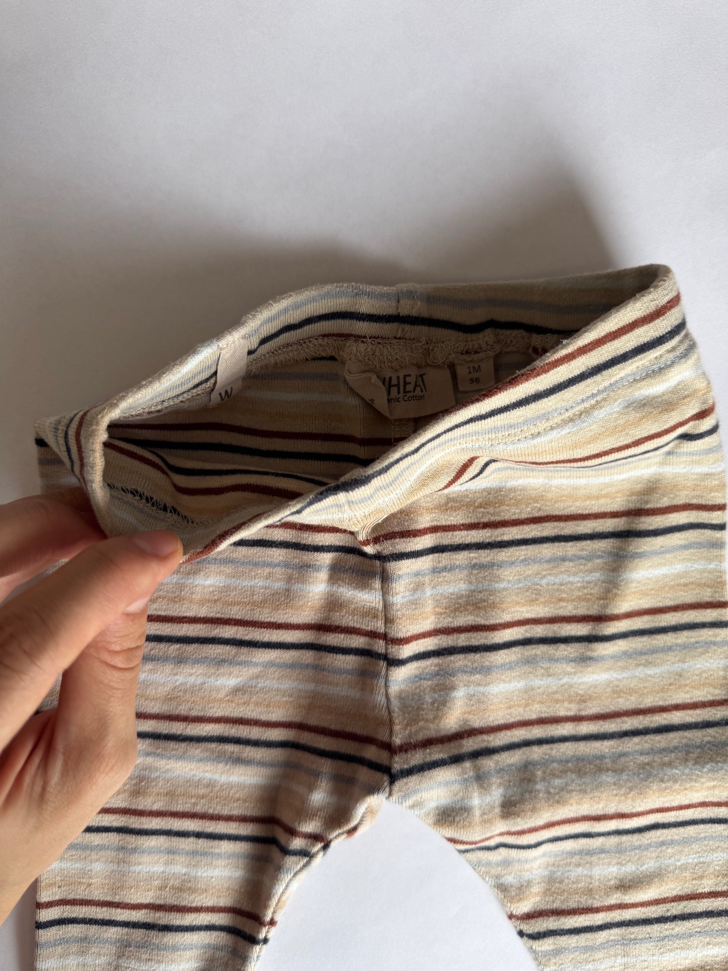 Wheat Stripe Leggings 1 Month