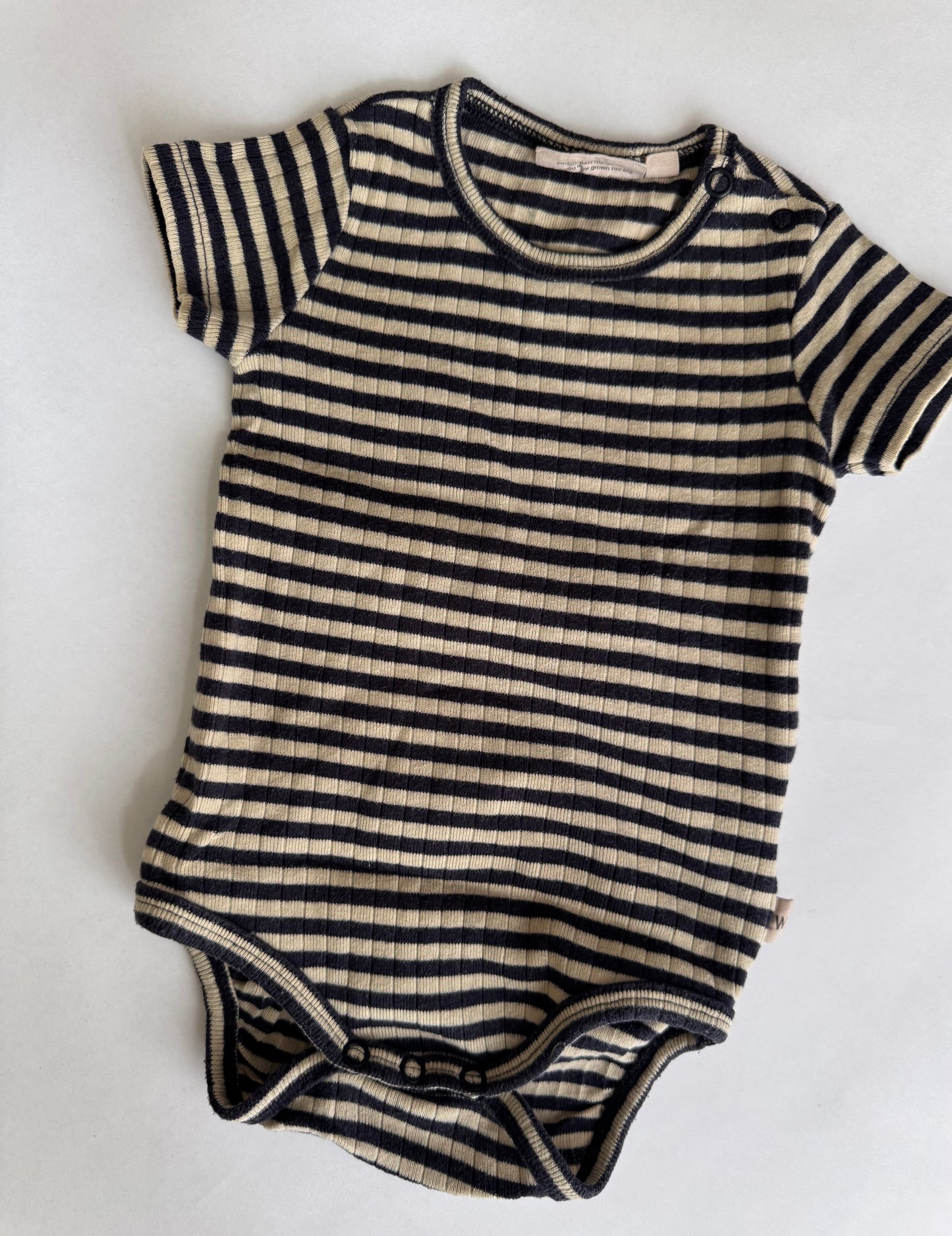 Wheat Stripe Bodysuit 3 Months