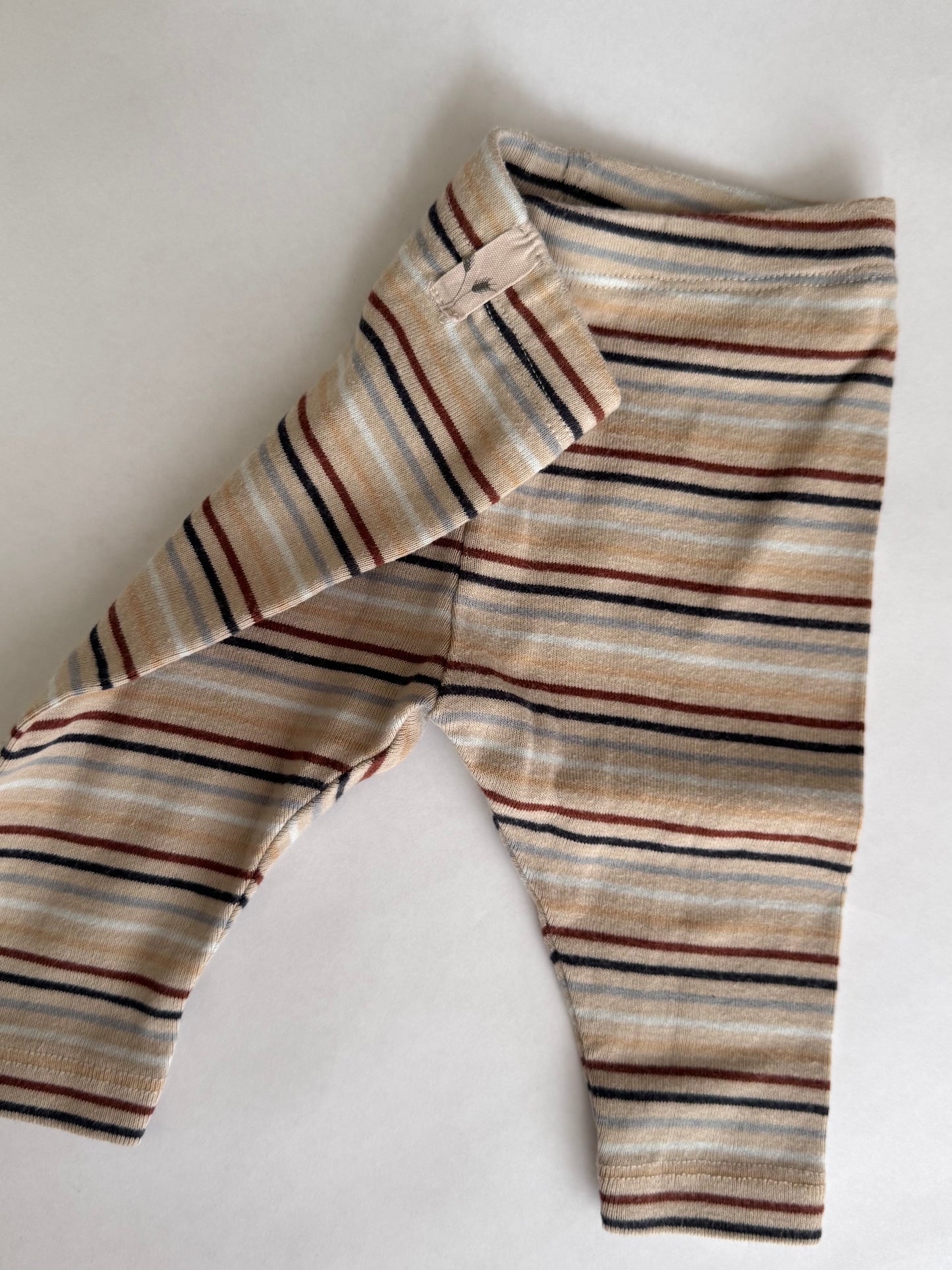 Wheat Stripe Leggings 1 Month